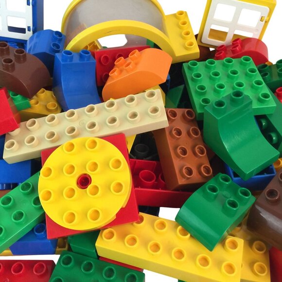 Lego Duplo Building Block Lot of 150+ Pieces Fence Car Window Replacement Parts - Picture 8 of 11